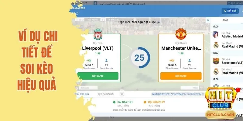 Ví dụ chi tiết để soi kèo hiệu quả